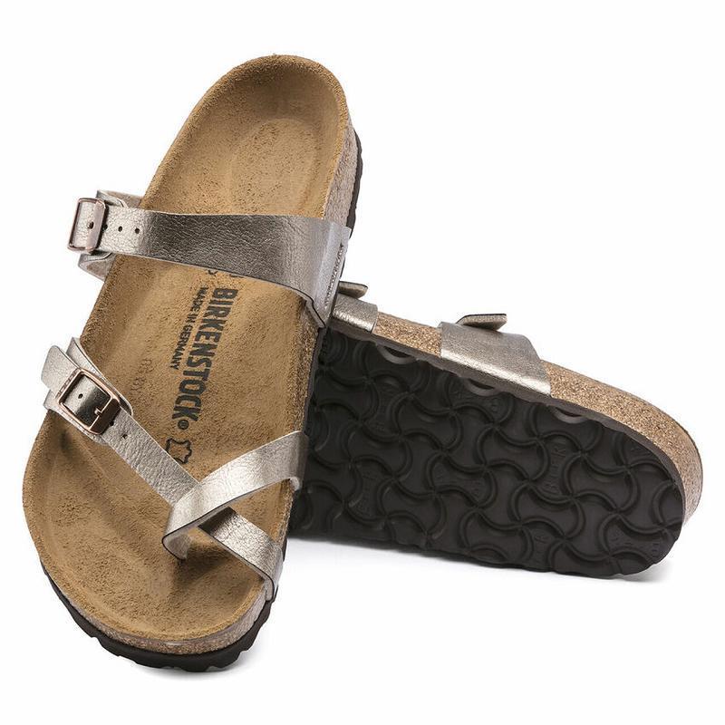 Birkenstock Graceful Birko-flor Mayari Dame Grå Brune | DK 39MQZ